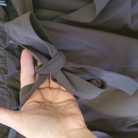 Athleta Arbor Olive Skyline Skort Women Paper bag Waist Belt Skirt Green Size 12 - Picture 6 of 11